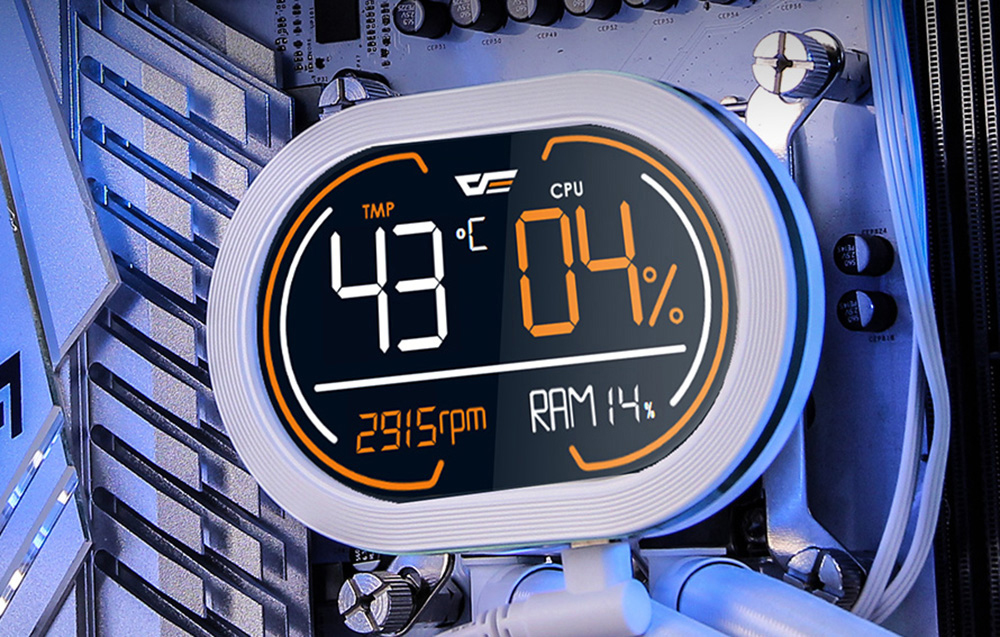 Vanduo cooling for the Darkflash DH360D processor (baltas) aprašymas - Prekės nuotrauka