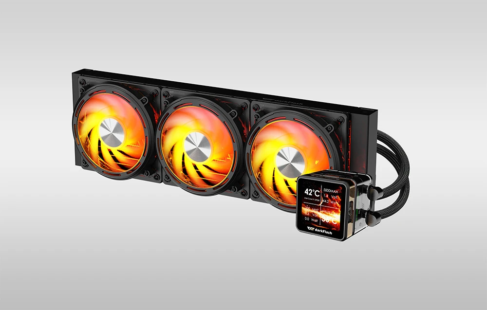 darkflash Vanduo cooling for the processor DE360 (juodas) aprašymas - Prekės nuotrauka