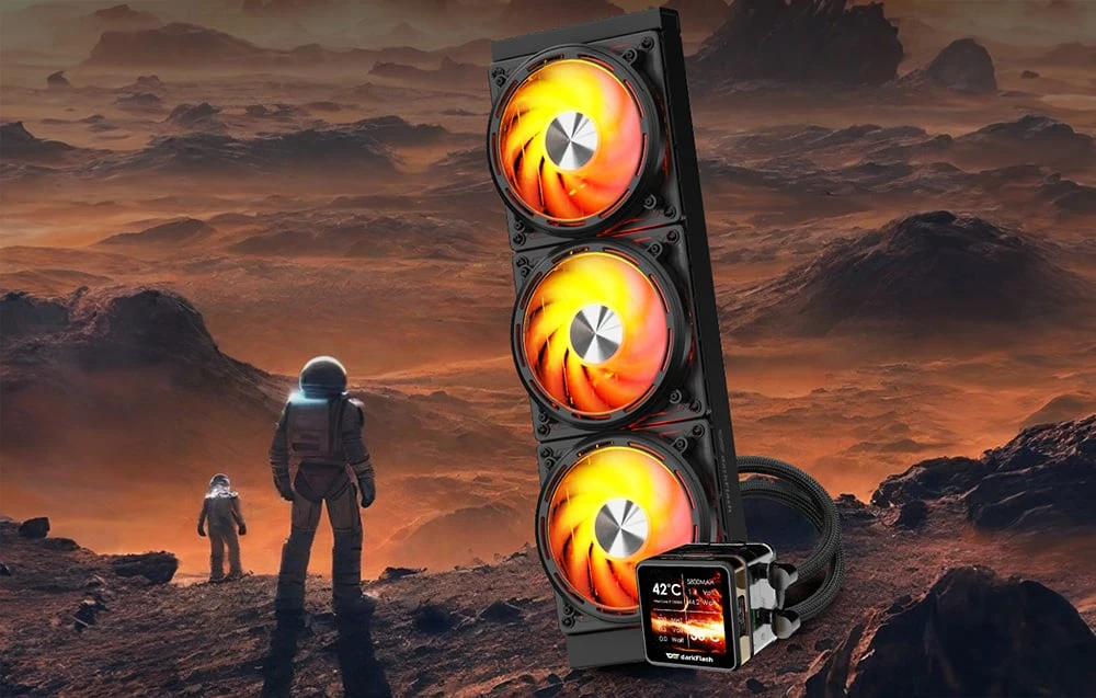 darkflash Vanduo cooling for the processor DE360 (juodas) aprašymas - Prekės nuotrauka