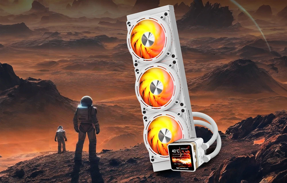 darkflash Vanduo cooling for the processor DE360 (baltas) aprašymas - Prekės nuotrauka