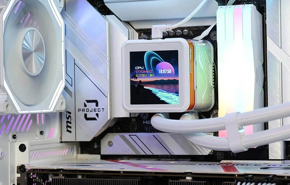 darkflash Vanduo cooling for the processor DE360 (baltas) aprašymas - Prekės nuotrauka