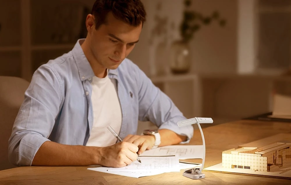 „Wingy Book Light Glocusent“ GLCSNTA2902 USB-C 1000mAh Baltas aprašymas - Prekės nuotrauka