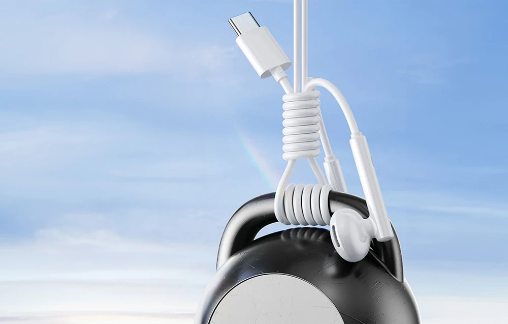 Ausinės Joyroom JR-EC05 USB-C baltos aprašymas - Prekės nuotrauka Ausinės Joyroom JR-EC05 USB-C baltos aprašymas - Prekės nuotrauka