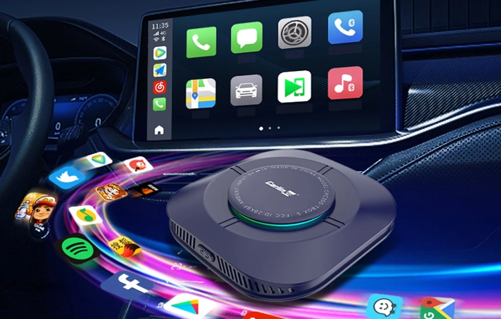 Belaidis adapteris Carlinkit TBOX-S2P „Carplay“ ir „Android Auto“ aprašymas - Prekės nuotrauka