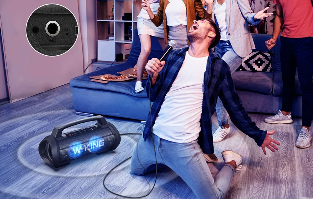 W-KING D10 60W nešiojama kolonėlė aprašymas - Prekės nuotrauka W-KING D10 60W nešiojama kolonėlė aprašymas - Prekės nuotrauka