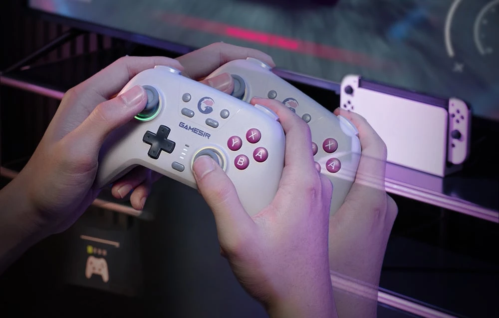 Belaidis valdiklis GameSir T4n (baltas) aprašymas - Prekės nuotrauka Belaidis valdiklis GameSir T4n (baltas) aprašymas - Prekės nuotrauka