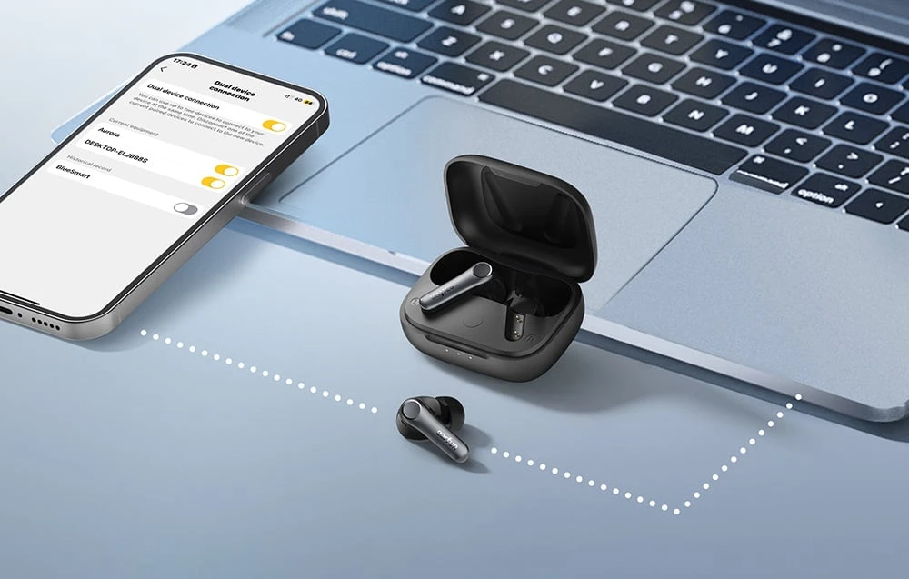 Belaidės ausinės TWS EarFun Air Pro 4, ANC (juoda) aprašymas - Prekės nuotrauka Belaidės ausinės TWS EarFun Air Pro 4, ANC (juoda) aprašymas - Prekės nuotrauka