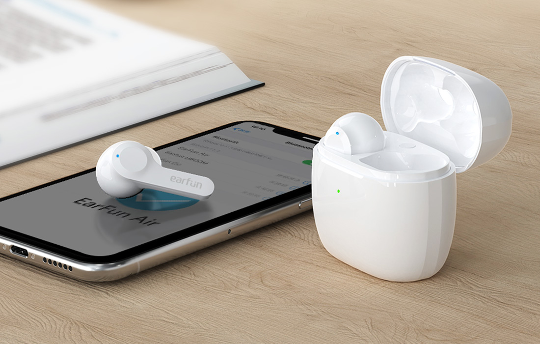 EarFun Air TWS ausinės, Baltos aprašymas - Prekės nuotrauka EarFun Air TWS ausinės, Baltos aprašymas - Prekės nuotrauka