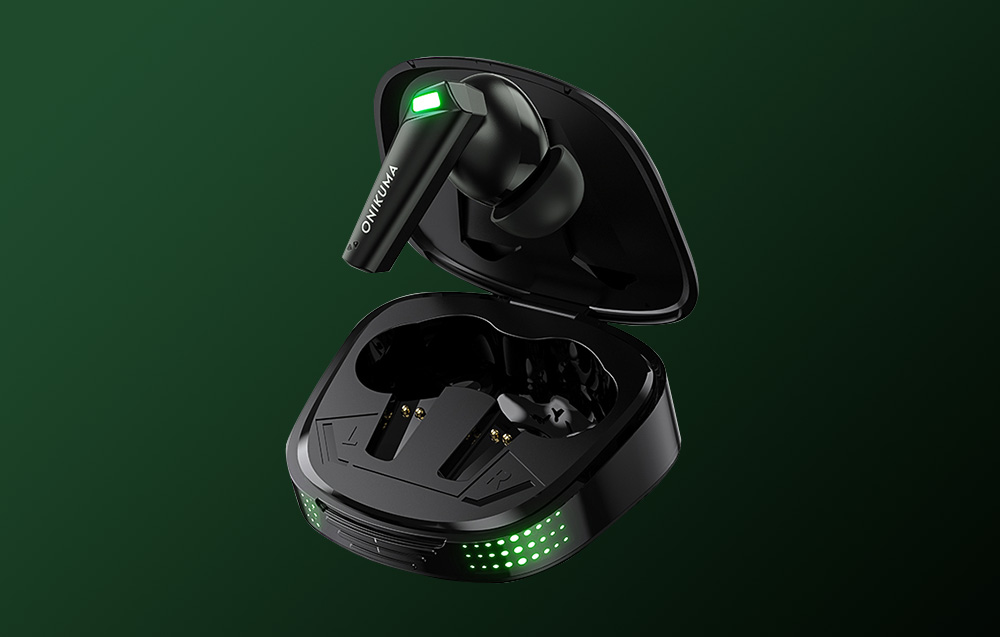 belaidės ausinės-tws-onikuma-t308-black