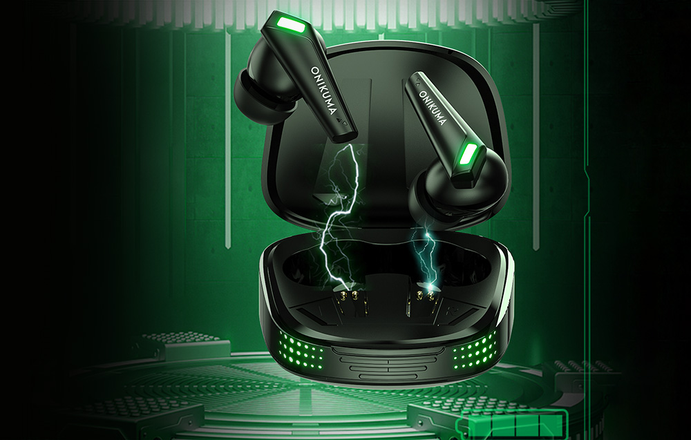 belaidės ausinės-tws-onikuma-t308-black