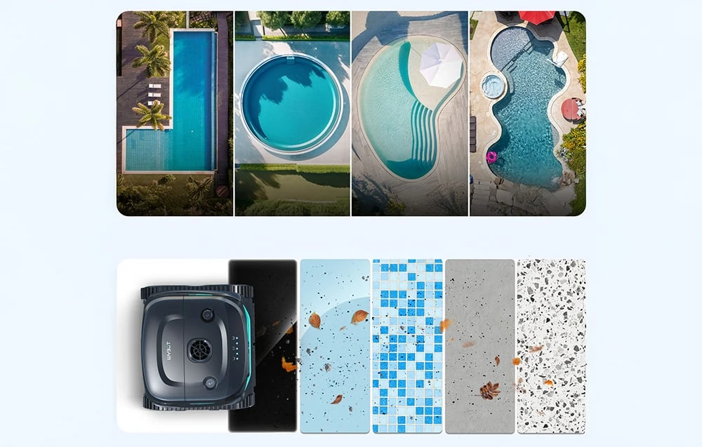 Wireless pool cleaning robot WYBOT C2 PRO aprašymas - Prekės nuotrauka
