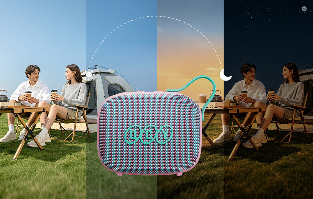 Wireless speaker QCY SP3 (pink) aprašymas - Prekės nuotrauka