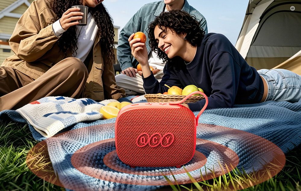 Wireless speaker QCY SP3 (red) aprašymas - Prekės nuotrauka