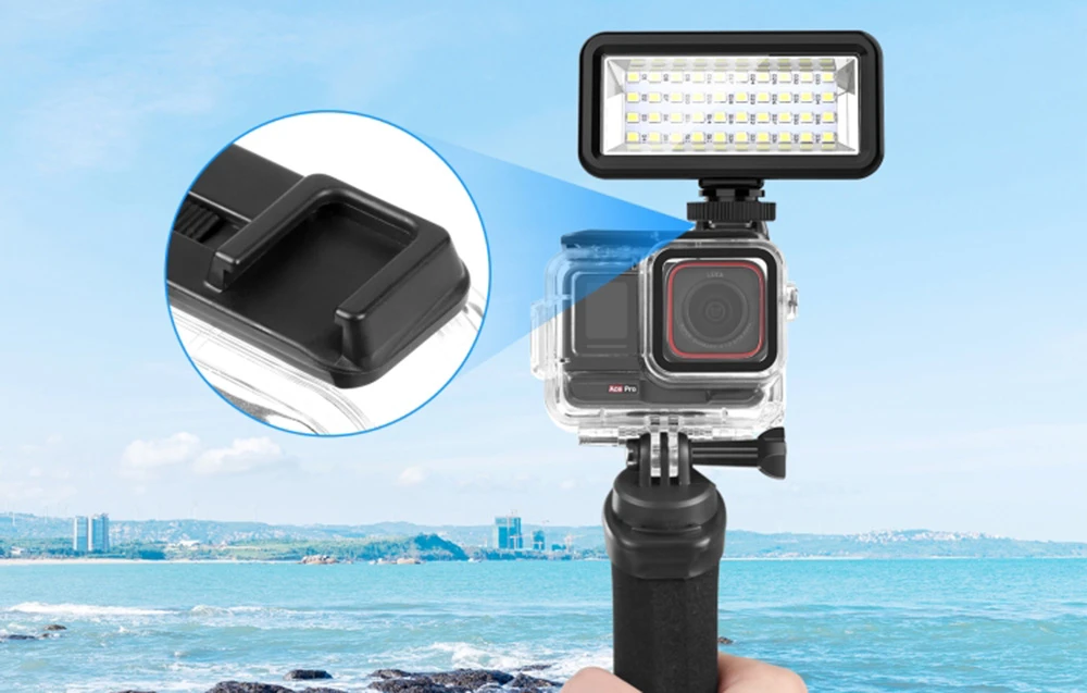 Puluz vandeniui atsparus dėklas Insta360 Ace Pro fotoaparatui aprašymas - Prekės nuotrauka Puluz vandeniui atsparus dėklas Insta360 Ace Pro fotoaparatui aprašymas - Prekės nuotrauka