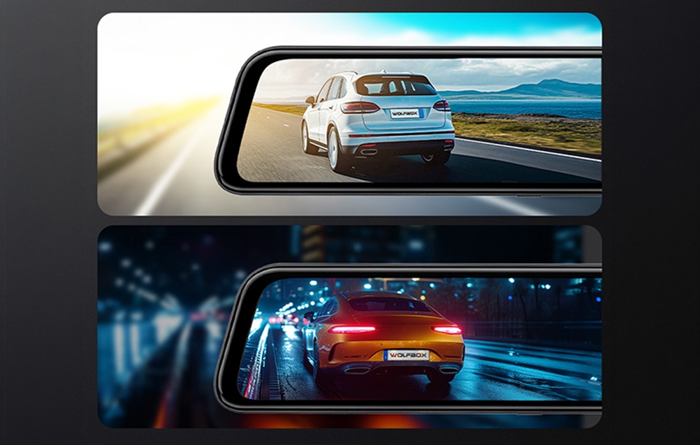 WOLFBOX G840S 4K + 1080p 32GB Dash Cam aprašymas - Prekės nuotrauka