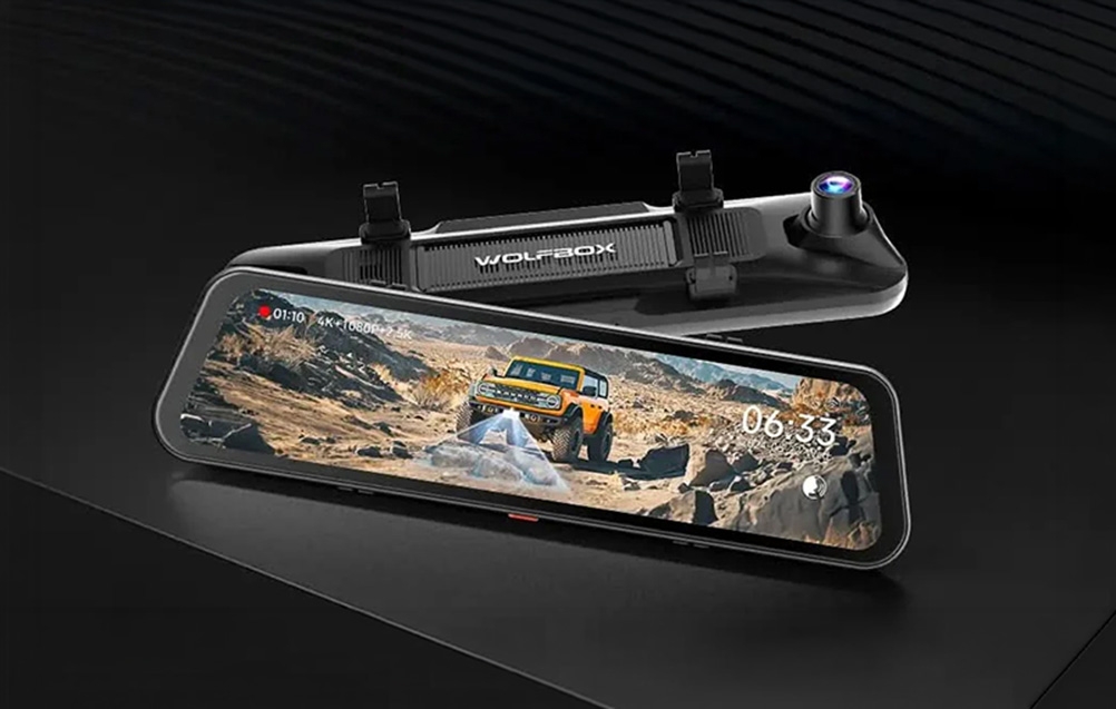 Vaizdo registratorius - WOLFBOX G900TriPro Bumper 4K + 2,5K Vaizdo Registratorius aprašymas - Prekės nuotrauka