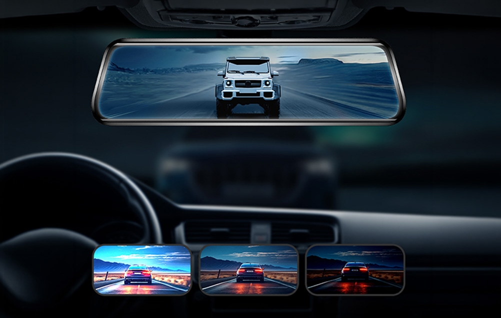 Automobilinė Vaizdo Kamera - WOLFBOX G930 4K + 1080p 64 GB aprašymas - Prekės nuotrauka