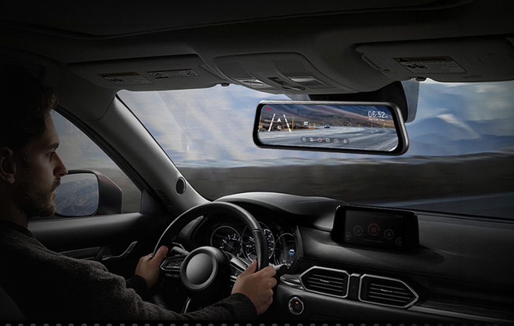 Automobilinė Vaizdo Kamera - WOLFBOX G930 4K + 1080p 64 GB aprašymas - Prekės nuotrauka