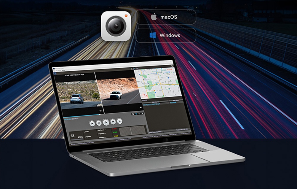 Automobilinė Vaizdo Kamera - WOLFBOX G930 4K + 1080p 64 GB aprašymas - Prekės nuotrauka