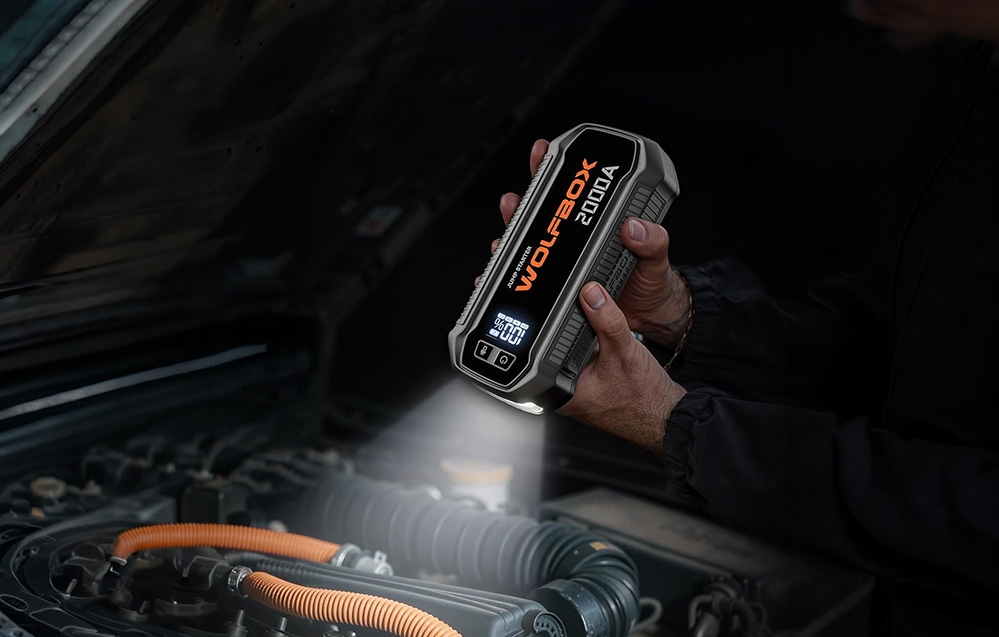 WOLFBOX MegaVolt 12 16 000 mAh 2 000 A užvedimo akumuliatorius aprašymas - Prekės nuotrauka