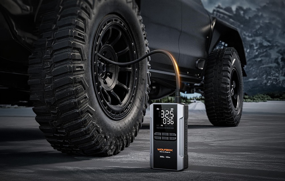 Užvedimo Įrenginys - WOLFBOX MegaVolt 16 Air 16 000 mAh 3 000 A aprašymas - Prekės nuotrauka