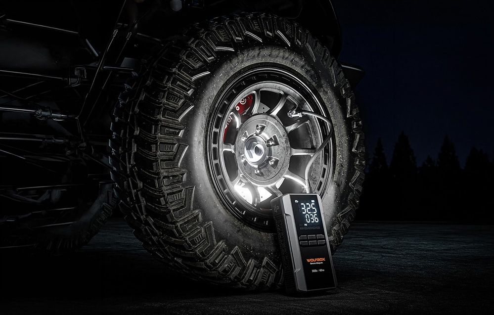 Užvedimo Įrenginys - WOLFBOX MegaVolt 16 Air 16 000 mAh 3 000 A aprašymas - Prekės nuotrauka