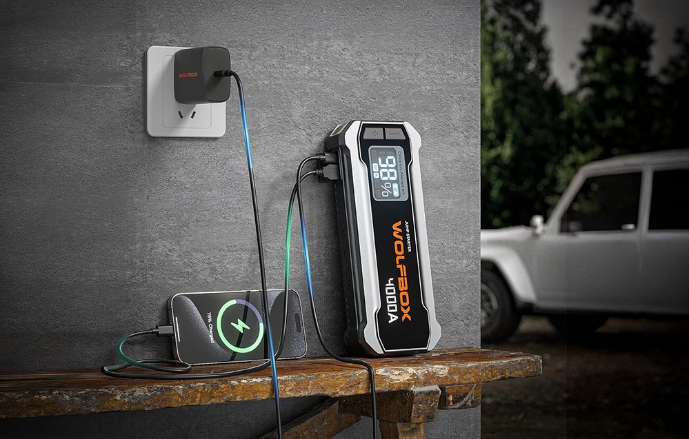Paleidimo Įrenginys - WOLFBOX MegaVolt 24 24 000 mAh 4 000 A aprašymas - Prekės nuotrauka