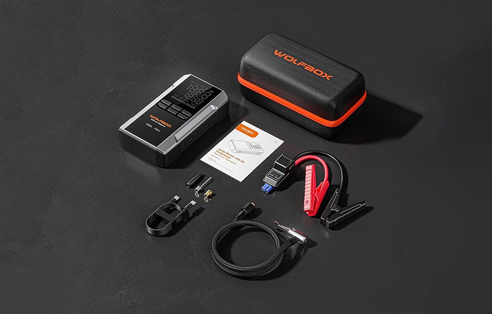 Užvedimo įrenginys - WOLFBOX MegaVolt 24 Air 24 000 mAh 4 000 A aprašymas - Prekės nuotrauka