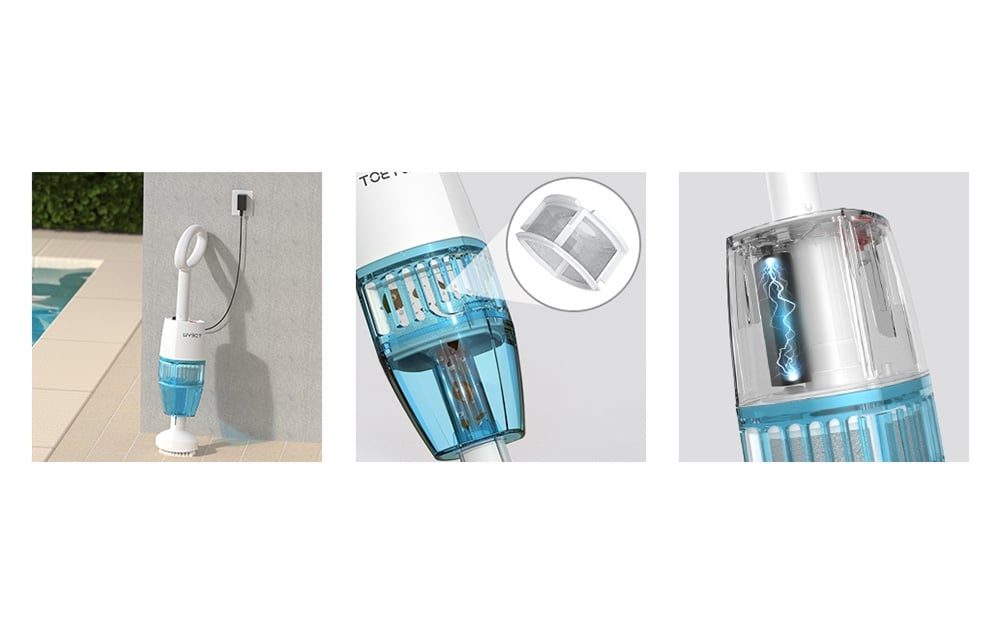 Handheld pool vacuum cleaner WYBOT Hyson100 wireless aprašymas - Prekės nuotrauka