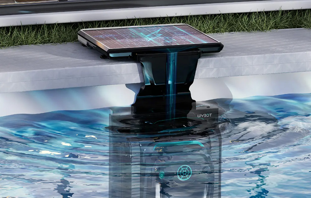 Wireless pool cleaning robot WYBOT S2 SOLAR aprašymas - Prekės nuotrauka