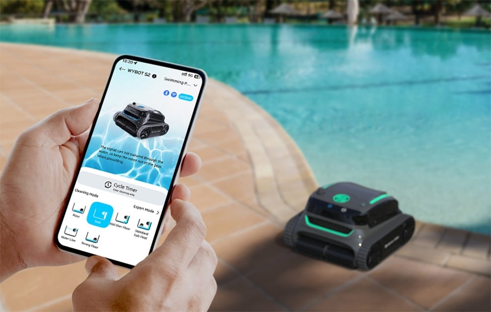 Wybot-s2 wireless pool cleaning robot