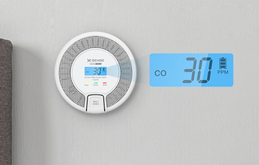 Carbon Monoxide Alarm X-Sense CO03D aprašymas - Prekės nuotrauka
