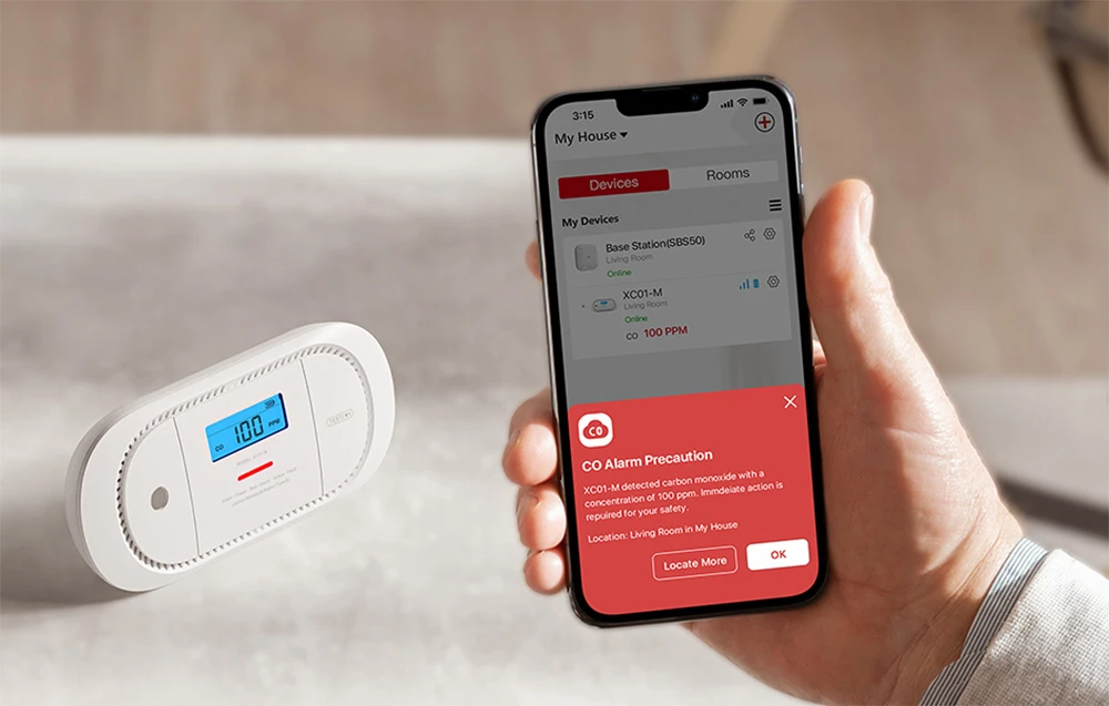 ProConnected CO signalizacija X-Sense XC01-M Link+ Pro aprašymas - Prekės nuotrauka ProConnected CO signalizacija X-Sense XC01-M Link+ Pro aprašymas - Prekės nuotrauka