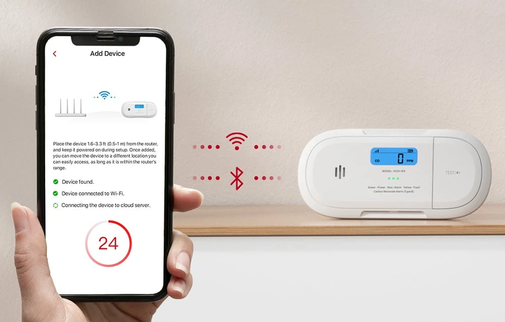 Anglies monoksido signalizacija X-Sense XC04-WX aprašymas - Prekės nuotrauka