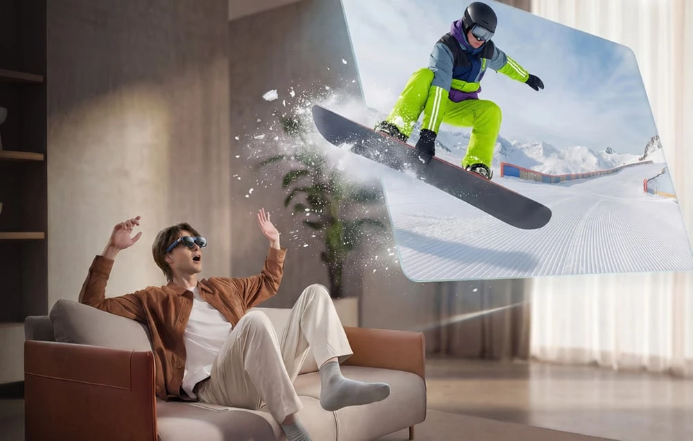 XREAL 1S AR Glasses aprašymas - Prekės nuotrauka XREAL 1S AR Glasses aprašymas - Prekės nuotrauka