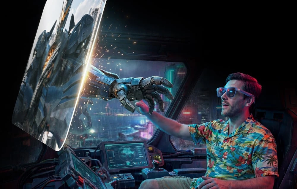 XREAL 1S AR Glasses aprašymas - Prekės nuotrauka XREAL 1S AR Glasses aprašymas - Prekės nuotrauka