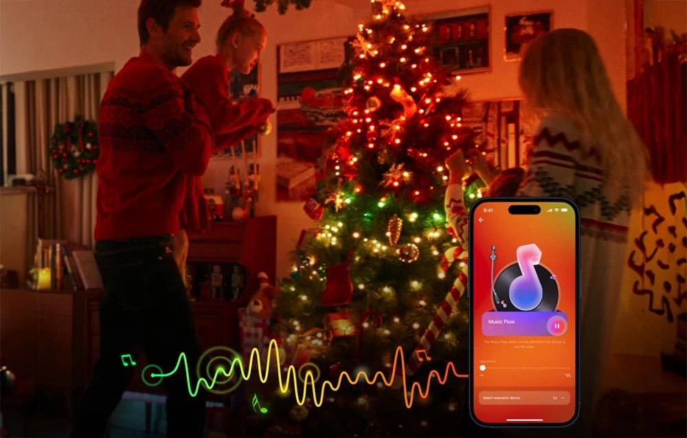 Yeelight Kalėdų šviesos stygos 20m aprašymas - Prekės nuotrauka Yeelight Kalėdų šviesos stygos 20m aprašymas - Prekės nuotrauka