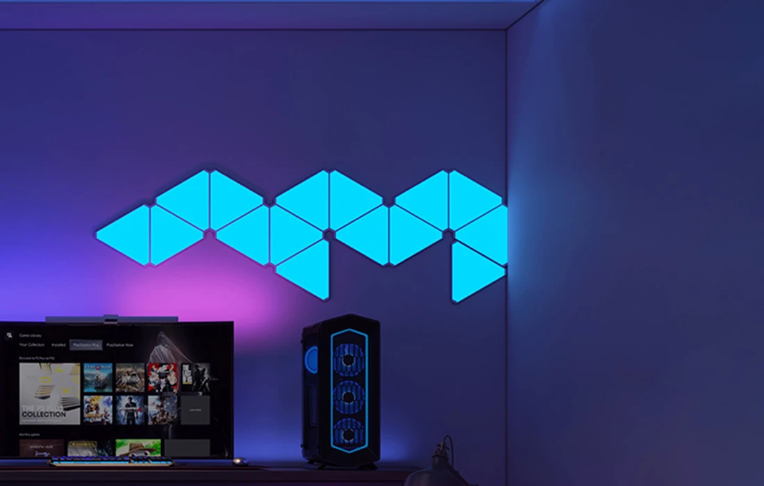 Yeelight Smart LED šviesos skydeliai Yeelight Smart LED šviesos skydeliai YLFWD-012 24 W RGB LED 100-240 V 25000 h aprašymas - Prekės nuotrauka Yeelight Smart LED šviesos skydeliai Yeelight Smart LED šviesos skydeliai YLFWD-012 24 W RGB LED 100-240 V 25000 h aprašymas - Prekės nuotrauka