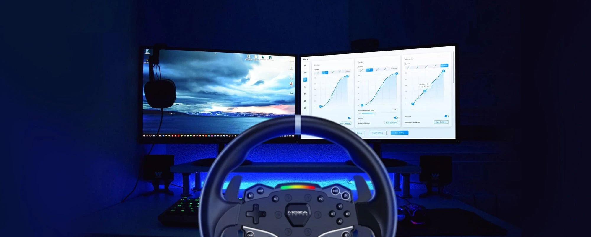 Žaidimų vairo rinkinys Moza Racing (R5 vairo rinkinys + RS20 pedalų rinkinys) (PC) aprašymas - Prekės nuotrauka