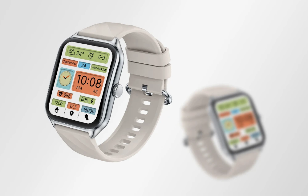 Išmanusis laikrodis Zeblaze GTS 4 smartwatch (sidabrinis) aprašymas - Prekės nuotrauka