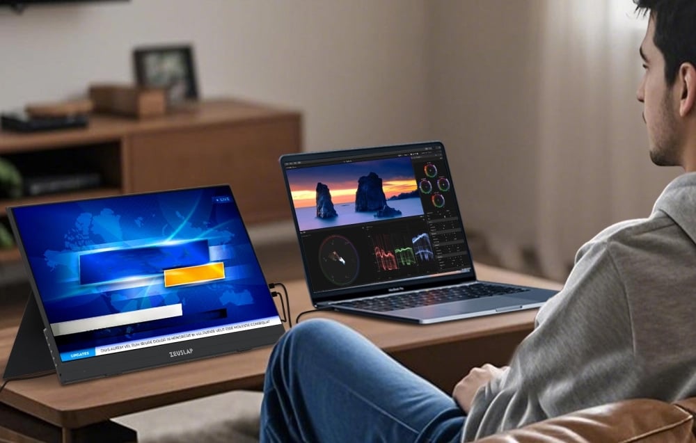 Monitorius ZEUSLAP AP156 - 60Hz | Full HD | IPS | 15,6