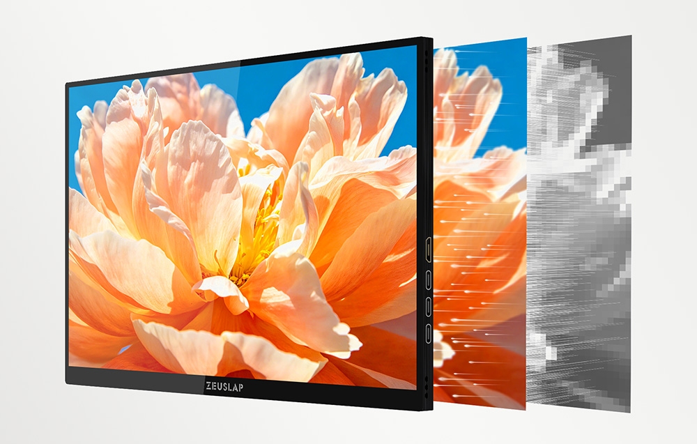 ZEUSLAP P16BT portable monitorius with a 16-inch touchscreen aprašymas - Prekės nuotrauka