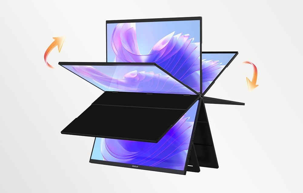 Monitorius ZEUSLAP Z18W - 120Hz | Full HD | IPS | 2x 18.5