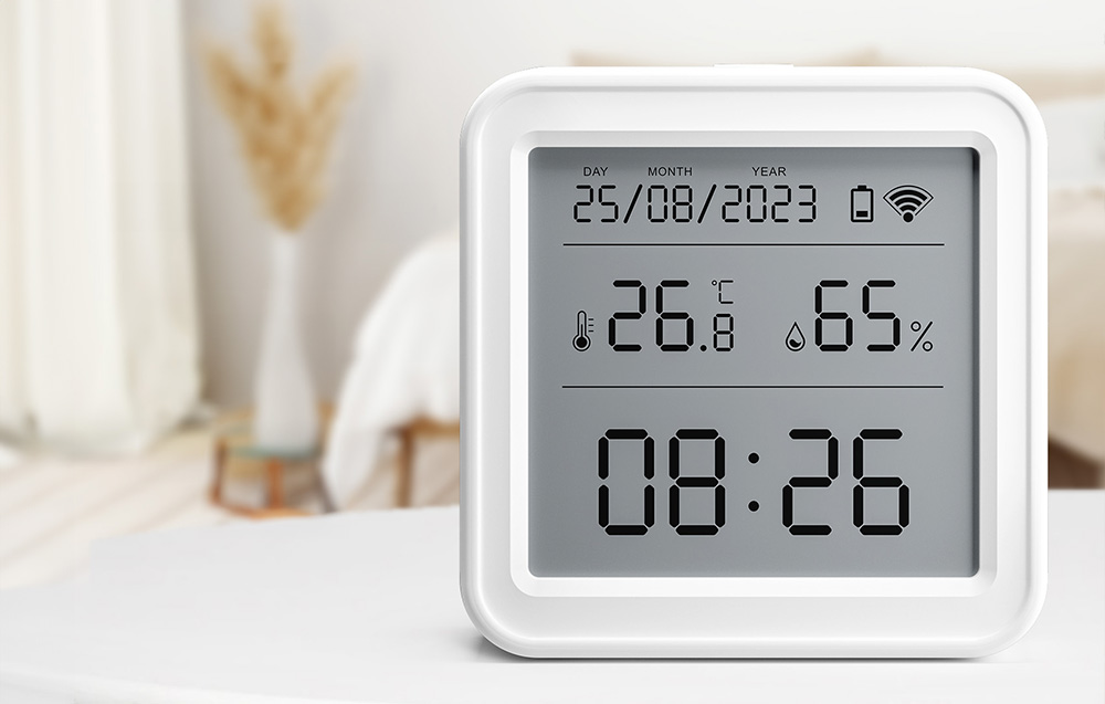 Zigbee Gosund ST17 LCD išmanusis temperatūros ir drėgmės jutiklis Tuya aprašymas - Prekės nuotrauka Zigbee Gosund ST17 LCD išmanusis temperatūros ir drėgmės jutiklis Tuya aprašymas - Prekės nuotrauka