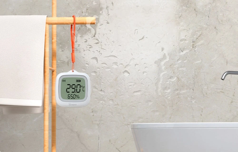 „ZigBee“ LCD temperatūros ir drėgmės jutiklis „Sonoff SNZB-02WD“ aprašymas - Prekės nuotrauka „ZigBee“ LCD temperatūros ir drėgmės jutiklis „Sonoff SNZB-02WD“ aprašymas - Prekės nuotrauka