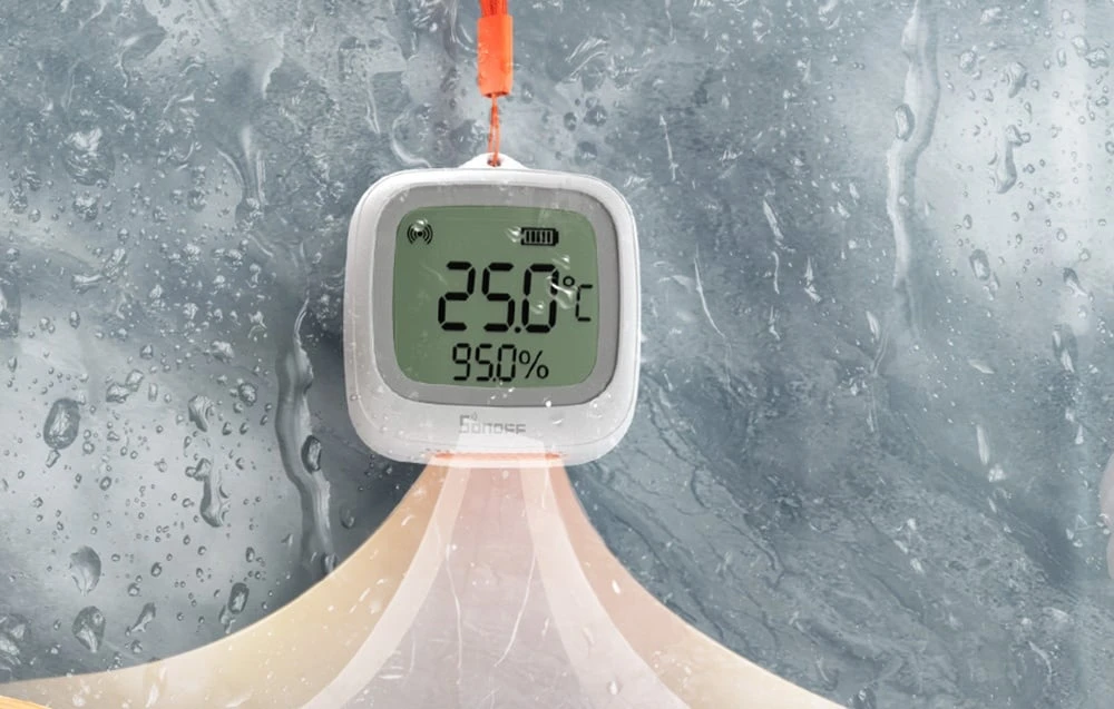 „ZigBee“ LCD temperatūros ir drėgmės jutiklis „Sonoff SNZB-02WD“ aprašymas - Prekės nuotrauka „ZigBee“ LCD temperatūros ir drėgmės jutiklis „Sonoff SNZB-02WD“ aprašymas - Prekės nuotrauka