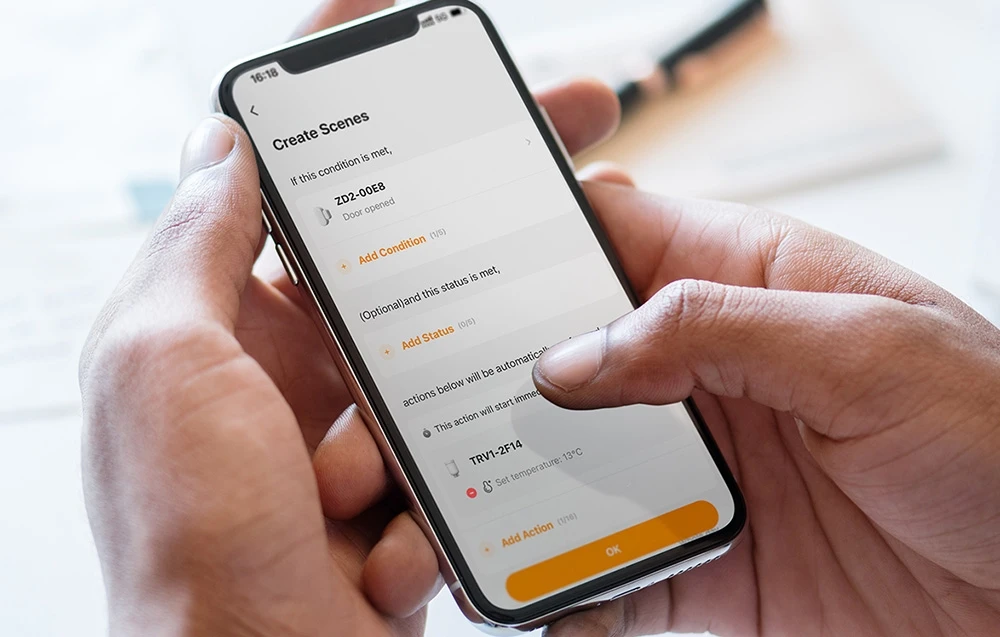 ZigBee termostatinė galvutė IMOU IOT-TRV1-EU + 6 adapteriai aprašymas - Prekės nuotrauka ZigBee termostatinė galvutė IMOU IOT-TRV1-EU + 6 adapteriai aprašymas - Prekės nuotrauka