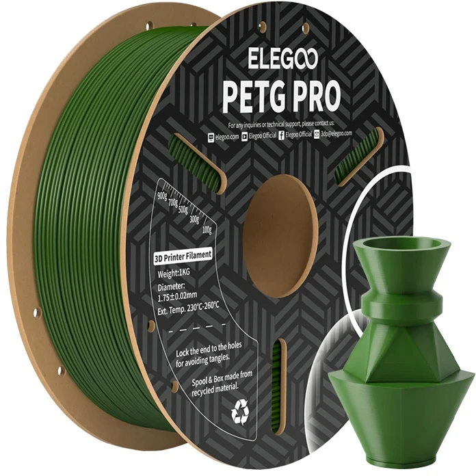 ELEGOO PETG Pro filamentas (alyvuogių žalios spalvos)