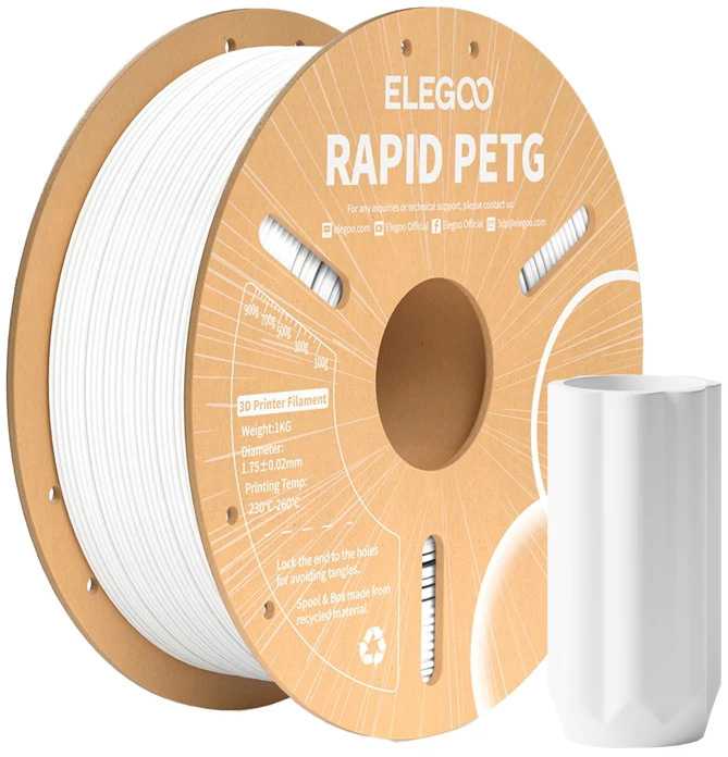 ELEGOO Rapid PETG Filament balta