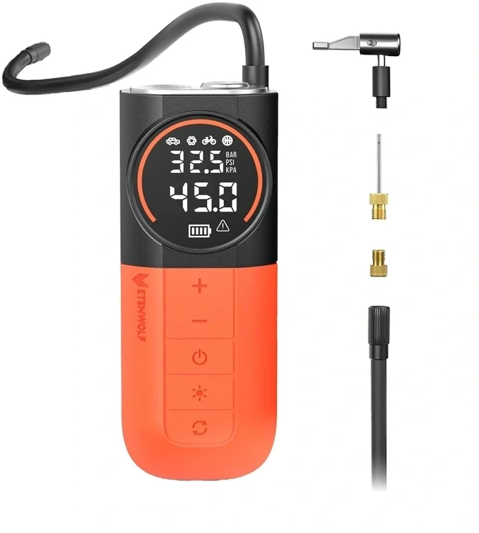 Etenwolf S1 Car Air Compressor, 11.03 bar, 5200 mAh